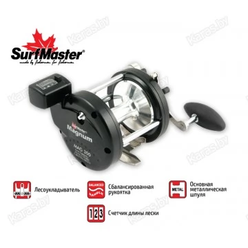 Мультипликаторная катушка Surf Master Magnum MAG-300